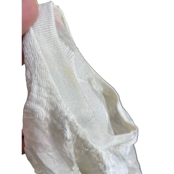 LOYD/FORD Palm Springs Sheer Ivory Cut Off Crop Top - Picture 9 of 9